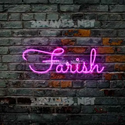 farish in Pink Neon style - 3D name wallpaper farish in Pink Neon style - 3D name wallpaper