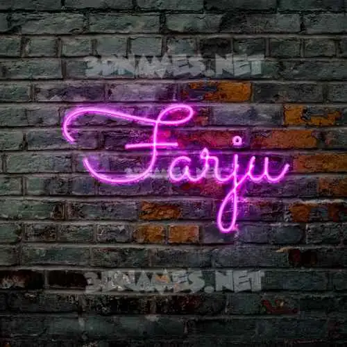 farju in Pink Neon style - 3D name wallpaper farju in Pink Neon style - 3D name wallpaper