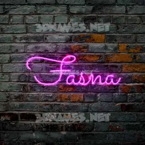 fasna in Pink Neon style - 3D name wallpaper fasna in Pink Neon style - 3D name wallpaper