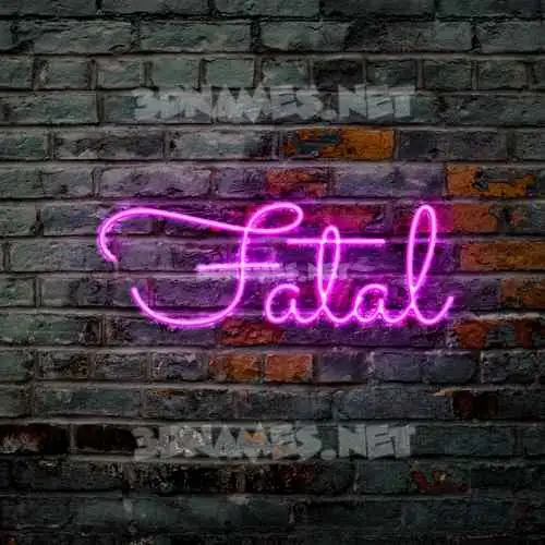 fatal in Pink Neon style - 3D name wallpaper fatal in Pink Neon style - 3D name wallpaper
