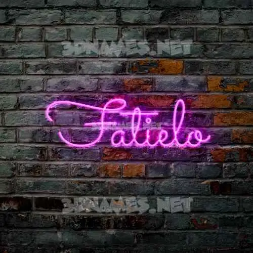 fatielo in Pink Neon style - 3D name wallpaper fatielo in Pink Neon style - 3D name wallpaper