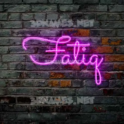 fatiq in Pink Neon style - 3D name wallpaper fatiq in Pink Neon style - 3D name wallpaper