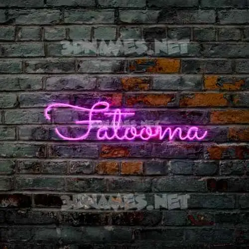 fatooma in Pink Neon style - 3D name wallpaper fatooma in Pink Neon style - 3D name wallpaper