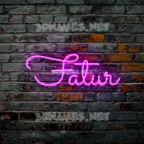 fatur in Pink Neon style - 3D name wallpaper fatur in Pink Neon style - 3D name wallpaper