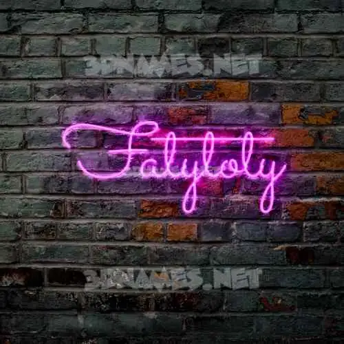 fatytoty in Pink Neon style - 3D name wallpaper