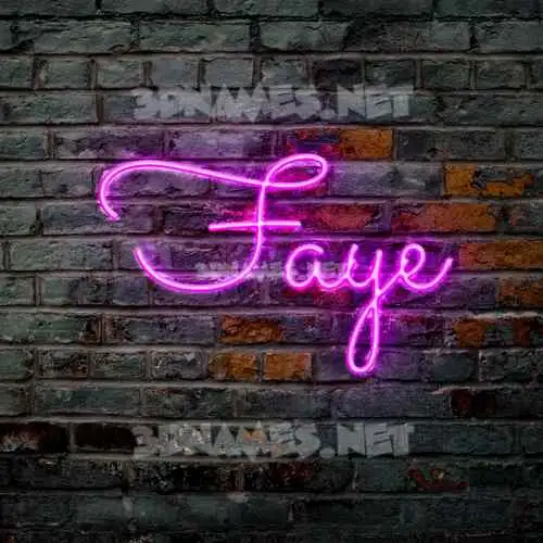 faye in Pink Neon style - 3D name wallpaper faye in Pink Neon style - 3D name wallpaper