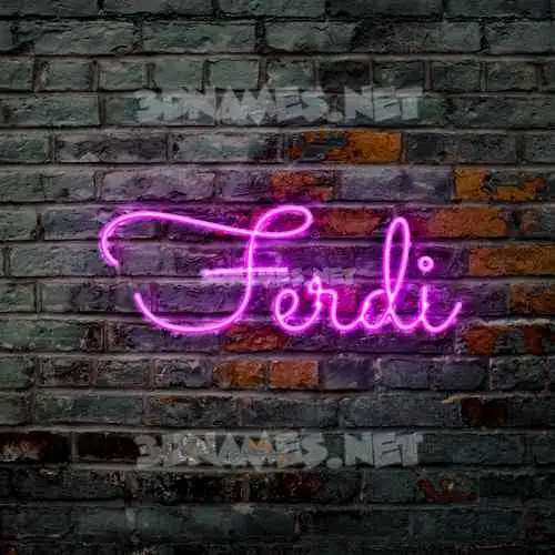ferdi in Pink Neon style - 3D name wallpaper ferdi in Pink Neon style - 3D name wallpaper