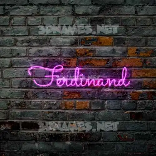 ferdinand in Pink Neon style - 3D name wallpaper ferdinand in Pink Neon style - 3D name wallpaper