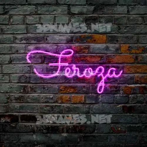 feroza in Pink Neon style - 3D name wallpaper feroza in Pink Neon style - 3D name wallpaper