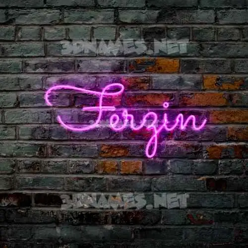 ferzin in Pink Neon style - 3D name wallpaper ferzin in Pink Neon style - 3D name wallpaper