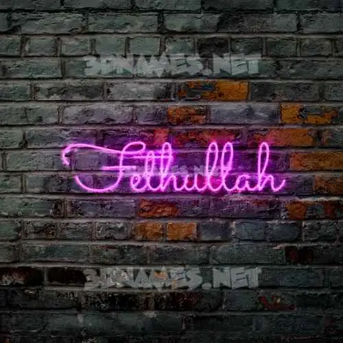 fethullah in Pink Neon style - 3D name wallpaper fethullah in Pink Neon style - 3D name wallpaper