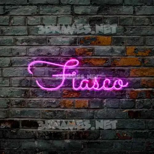 fiasco in Pink Neon style - 3D name wallpaper fiasco in Pink Neon style - 3D name wallpaper