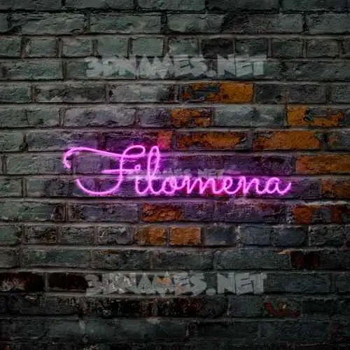 filomena in Pink Neon style - 3D name wallpaper filomena in Pink Neon style - 3D name wallpaper