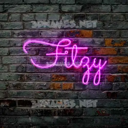 fitzy in Pink Neon style - 3D name wallpaper fitzy in Pink Neon style - 3D name wallpaper