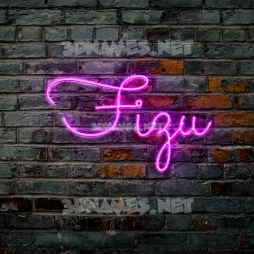 fizu in Pink Neon style - 3D name wallpaper fizu in Pink Neon style - 3D name wallpaper