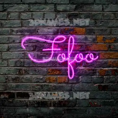 fofoo in Pink Neon style - 3D name wallpaper fofoo in Pink Neon style - 3D name wallpaper