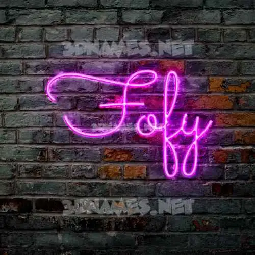 fofy in Pink Neon style - 3D name wallpaper fofy in Pink Neon style - 3D name wallpaper