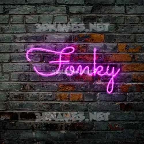 fonky in Pink Neon style - 3D name wallpaper fonky in Pink Neon style - 3D name wallpaper
