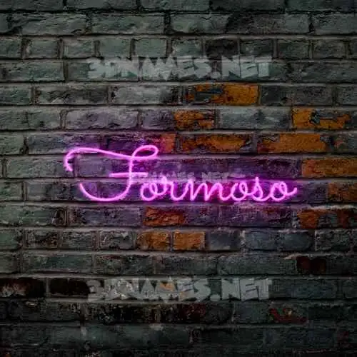 formoso in Pink Neon style - 3D name wallpaper formoso in Pink Neon style - 3D name wallpaper