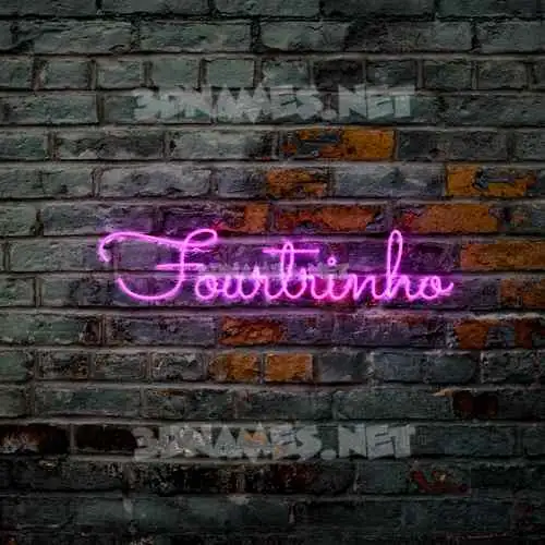 fourtrinho in Pink Neon style - 3D name wallpaper fourtrinho in Pink Neon style - 3D name wallpaper