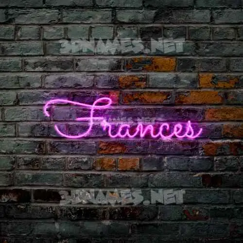 frances in Pink Neon style - 3D name wallpaper frances in Pink Neon style - 3D name wallpaper