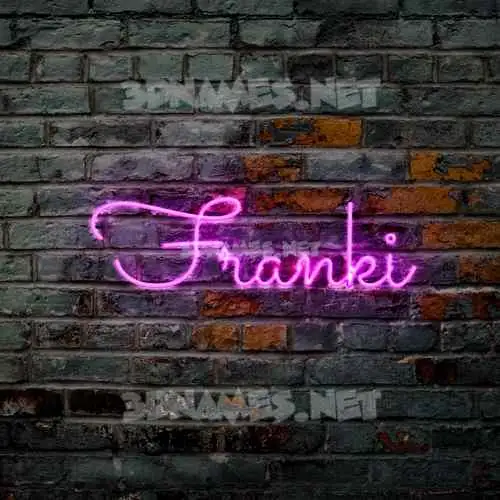 franki in Pink Neon style - 3D name wallpaper franki in Pink Neon style - 3D name wallpaper