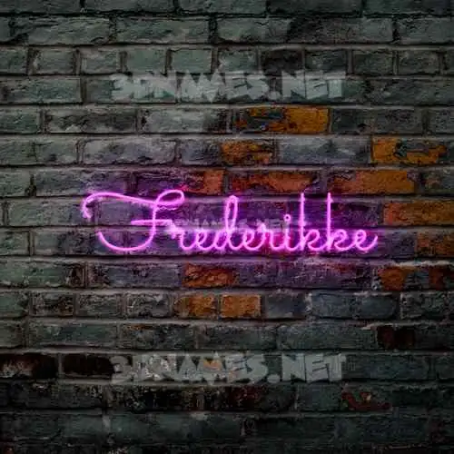frederikke in Pink Neon style - 3D name wallpaper frederikke in Pink Neon style - 3D name wallpaper