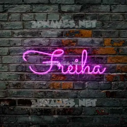 freiha in Pink Neon style - 3D name wallpaper freiha in Pink Neon style - 3D name wallpaper
