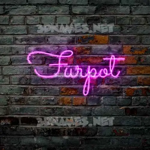 furpot in Pink Neon style - 3D name wallpaper furpot in Pink Neon style - 3D name wallpaper