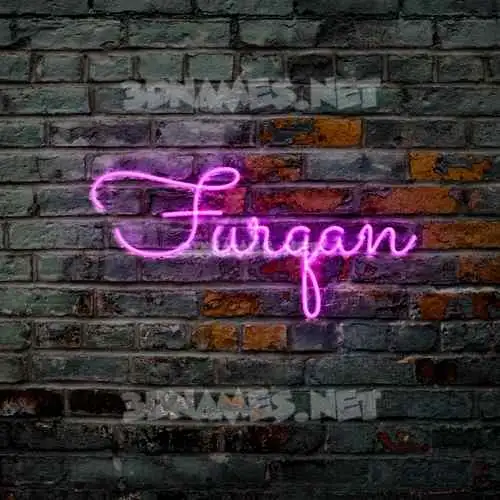 furqan in Pink Neon style - 3D name wallpaper furqan in Pink Neon style - 3D name wallpaper