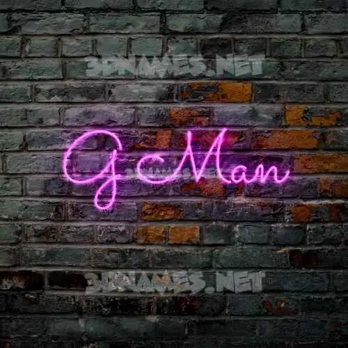 g man in Pink Neon style - 3D name wallpaper g man in Pink Neon style - 3D name wallpaper