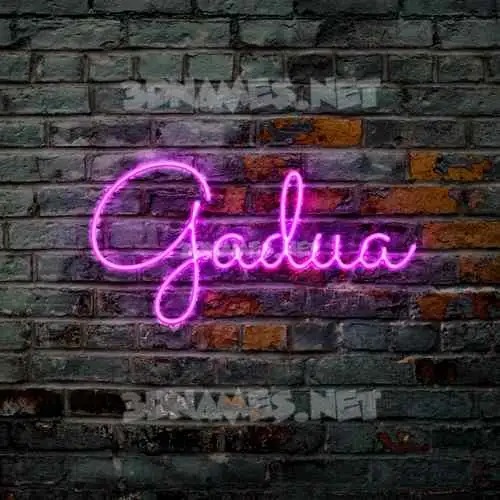 gadua in Pink Neon style - 3D name wallpaper gadua in Pink Neon style - 3D name wallpaper