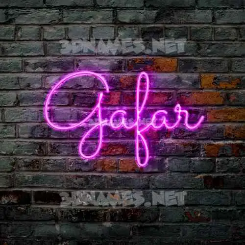 gafar in Pink Neon style - 3D name wallpaper gafar in Pink Neon style - 3D name wallpaper