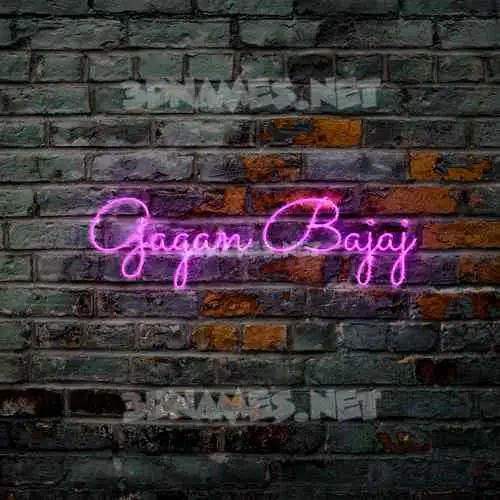 gagan bajaj in Pink Neon style - 3D name wallpaper gagan bajaj in Pink Neon style - 3D name wallpaper