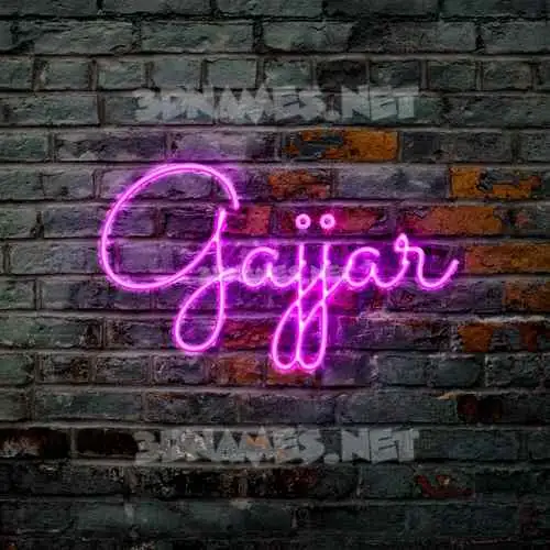 gajjar in Pink Neon style - 3D name wallpaper gajjar in Pink Neon style - 3D name wallpaper