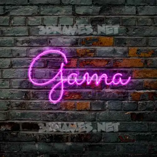 gama in Pink Neon style - 3D name wallpaper gama in Pink Neon style - 3D name wallpaper