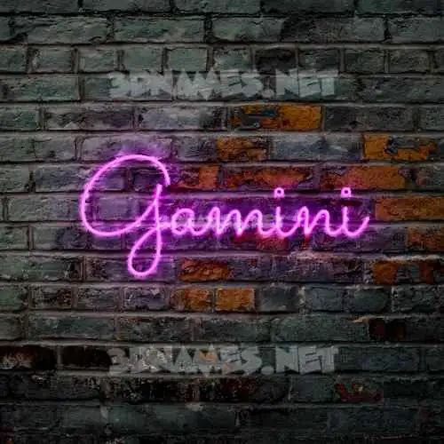 gamini in Pink Neon style - 3D name wallpaper gamini in Pink Neon style - 3D name wallpaper