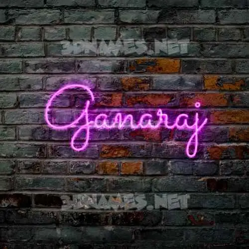 ganaraj in Pink Neon style - 3D name wallpaper ganaraj in Pink Neon style - 3D name wallpaper