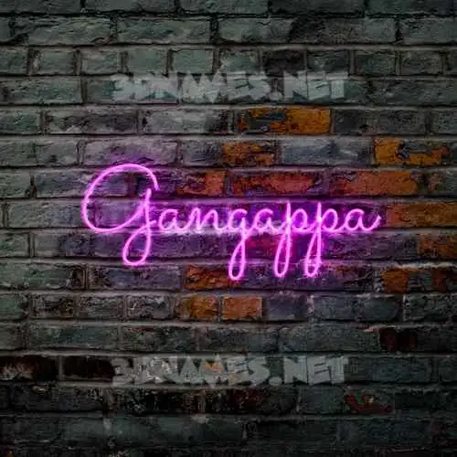 gangappa in Pink Neon style - 3D name wallpaper gangappa in Pink Neon style - 3D name wallpaper