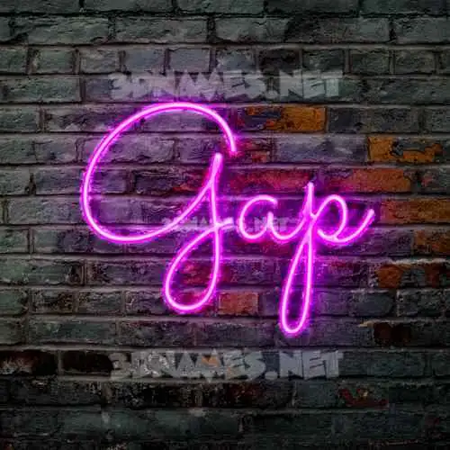 gap in Pink Neon style - 3D name wallpaper gap in Pink Neon style - 3D name wallpaper