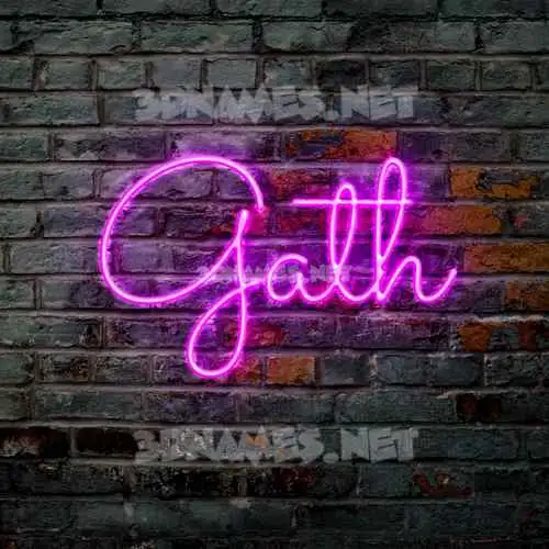 gath in Pink Neon style - 3D name wallpaper gath in Pink Neon style - 3D name wallpaper