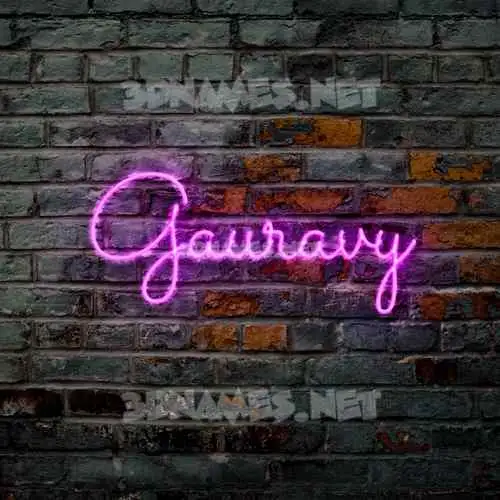 gauravy in Pink Neon style - 3D name wallpaper gauravy in Pink Neon style - 3D name wallpaper