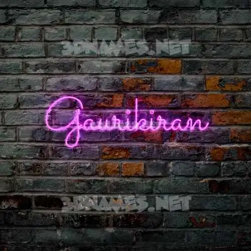 gaurikiran in Pink Neon style - 3D name wallpaper gaurikiran in Pink Neon style - 3D name wallpaper