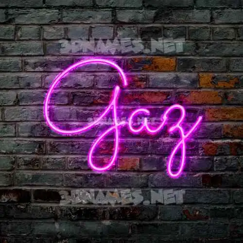 gaz in Pink Neon style - 3D name wallpaper gaz in Pink Neon style - 3D name wallpaper