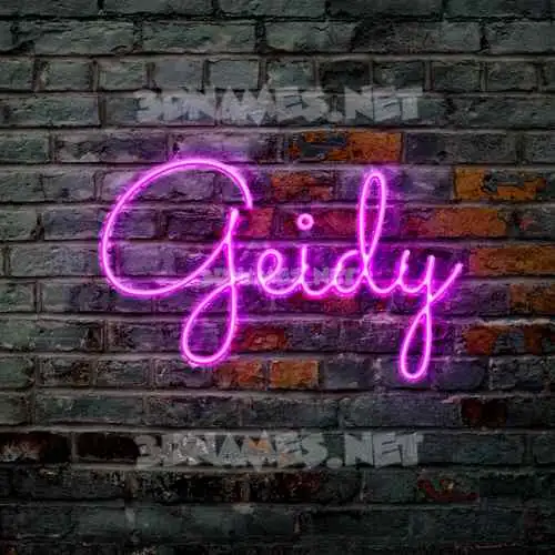 geidy in Pink Neon style - 3D name wallpaper geidy in Pink Neon style - 3D name wallpaper