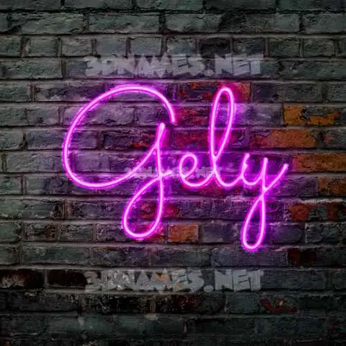 gely in Pink Neon style - 3D name wallpaper gely in Pink Neon style - 3D name wallpaper