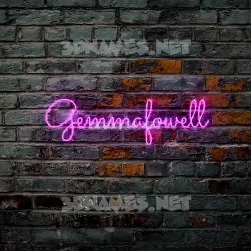 gemmafowell in Pink Neon style - 3D name wallpaper gemmafowell in Pink Neon style - 3D name wallpaper