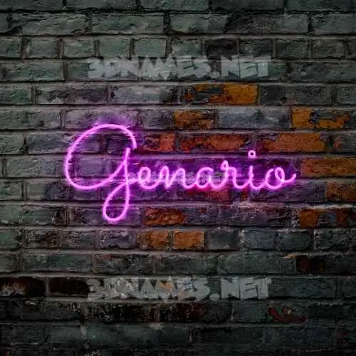genario in Pink Neon style - 3D name wallpaper genario in Pink Neon style - 3D name wallpaper