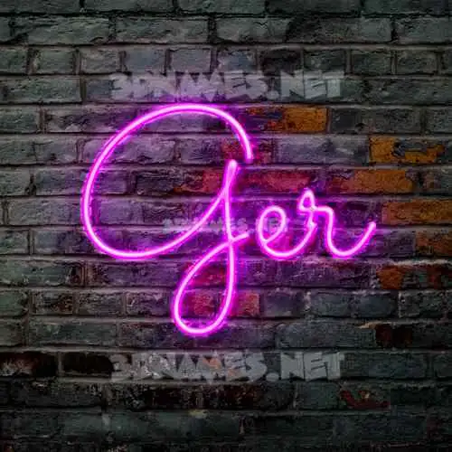 ger in Pink Neon style - 3D name wallpaper ger in Pink Neon style - 3D name wallpaper