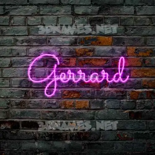 gerrard in Pink Neon style - 3D name wallpaper gerrard in Pink Neon style - 3D name wallpaper